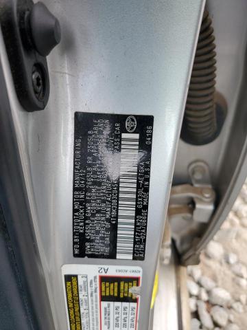 4T1BK3DB3CU454932 - 2012 TOYOTA AVALON BASE 银色 照片 12