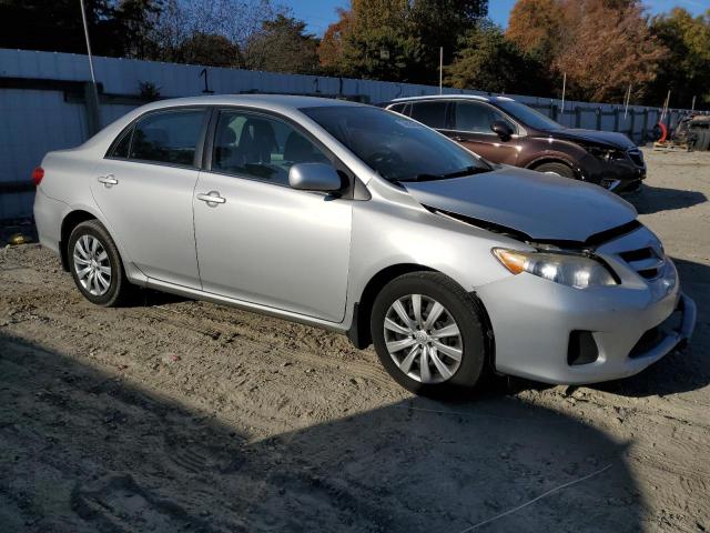 5YFBU4EE3DP141617 - 2013 TOYOTA COROLLA BASE SILVER photo 4