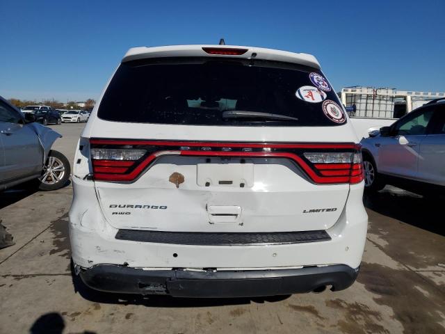 1C4RDJDG5EC507748 - 2014 DODGE DURANGO LIMITED WHITE photo 6