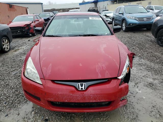 1HGCM72544A002418 - 2004 HONDA ACCORD EX RED photo 5