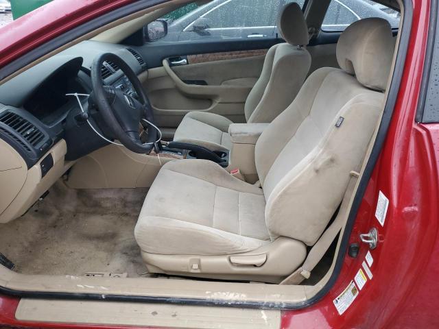 1HGCM72544A002418 - 2004 HONDA ACCORD EX RED photo 7