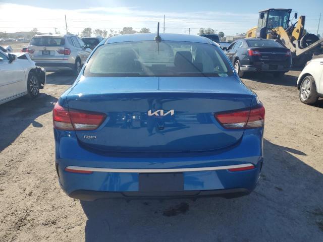 3KPA24AD3NE473218 - 2022 KIA RIO LX BLUE photo 6