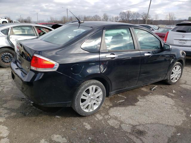 1FAHP3HN2BW134014 - 2011 FORD FOCUS SEL BLACK photo 3