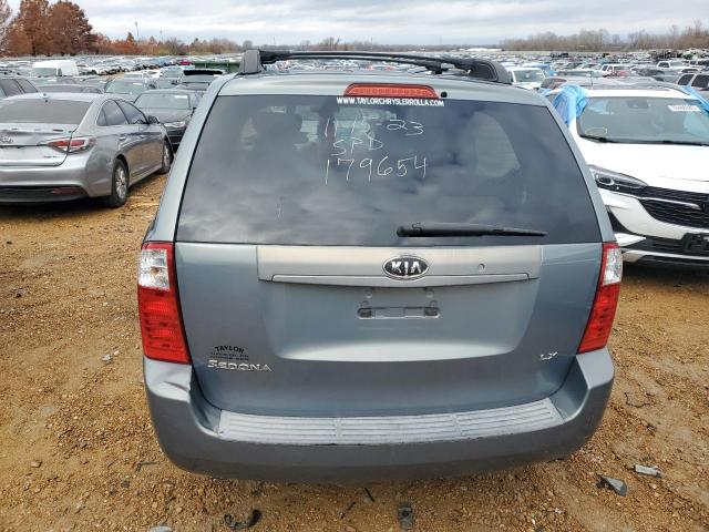 KNDMB233486244286 - 2008 KIA SEDONA EX BLUE photo 6