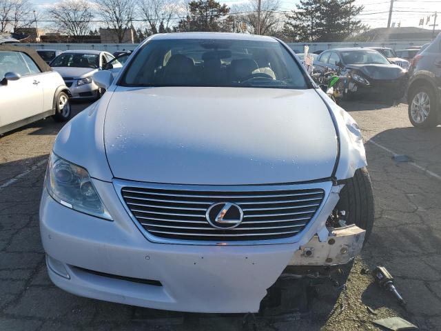 JTHBL46F485064266 - 2008 LEXUS LS 460 WHITE photo 5