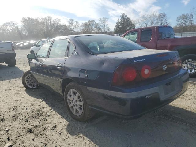 2G1WF52E629187888 - 2002 CHEVROLET IMPALA BLUE photo 2