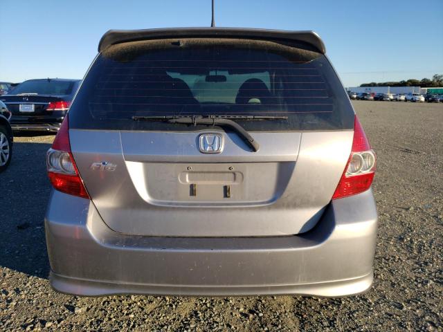 JHMGD38678S042905 - 2008 HONDA FIT SPORT SILVER photo 6