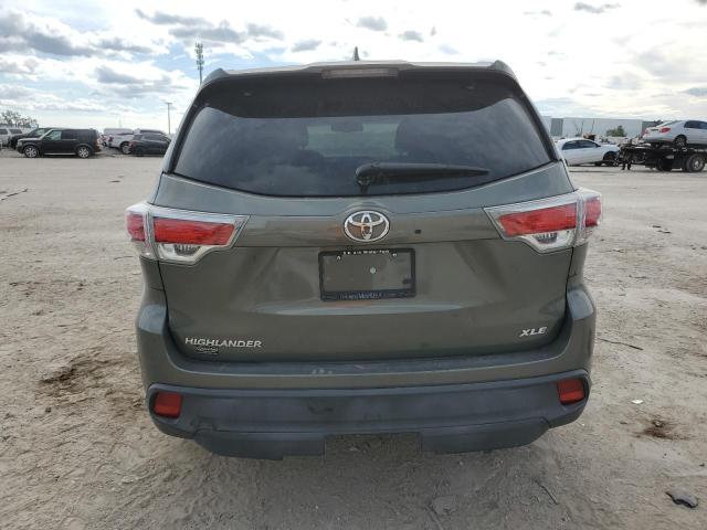 5TDKKRFH0ES026610 - 2014 TOYOTA HIGHLANDER XLE GREEN photo 6