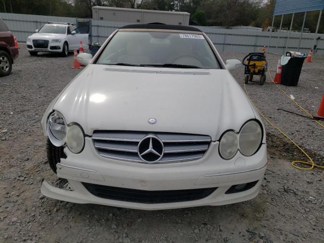 WDBTK56FX7F214421 - 2007 MERCEDES-BENZ CLK 350 WHITE photo 5