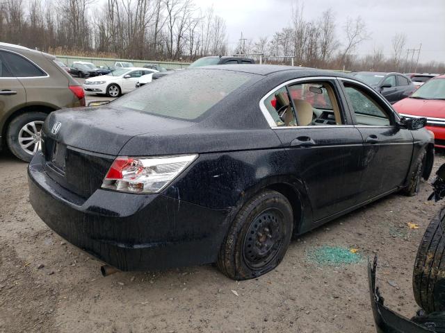 1HGCP26359A186889 - 2009 HONDA ACCORD LX BLACK photo 3