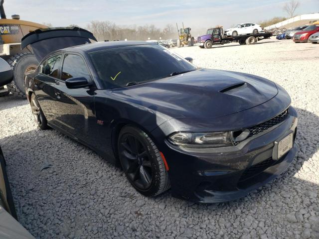 2C3CDXGJ1KH530943 - 2019 DODGE CHARGER SCAT PACK GRAY photo 4