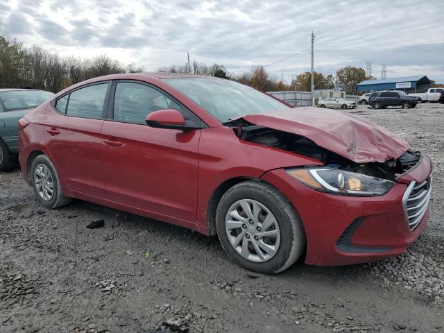 KMHD74LF4HU193404 - 2017 HYUNDAI ELANTRA SE RED photo 4