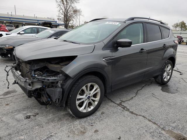 1FMCU9GD1JUA90280 - 2018 FORD ESCAPE SE GRAY photo 1