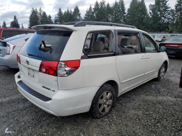 5TDZK23CX8S175240 - 2008 TOYOTA SIENNA CE WHITE photo 3