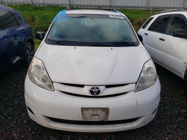 5TDZK23CX8S175240 - 2008 TOYOTA SIENNA CE WHITE photo 5