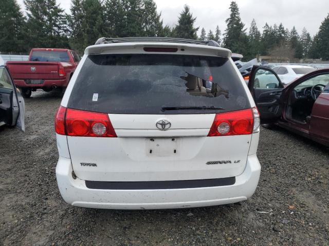 5TDZK23CX8S175240 - 2008 TOYOTA SIENNA CE WHITE photo 6