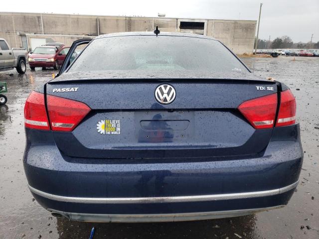 1VWBN7A35DC134225 - 2013 VOLKSWAGEN PASSAT SE BLUE photo 6