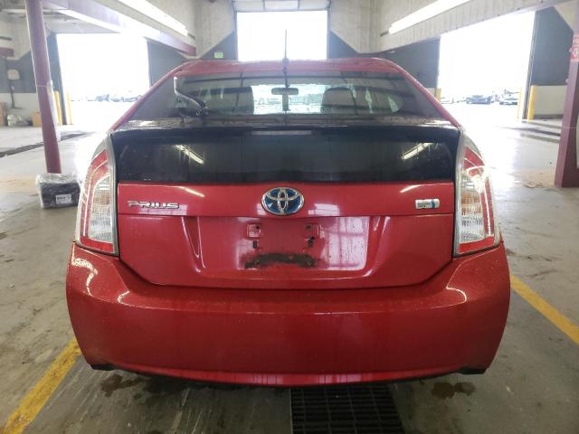 JTDKN3DU2C1587454 - 2012 TOYOTA PRIUS RED photo 6