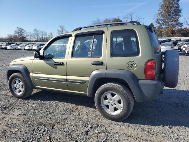 1J4GL48K04W240598 - 2004 JEEP LIBERTY SPORT GREEN photo 2