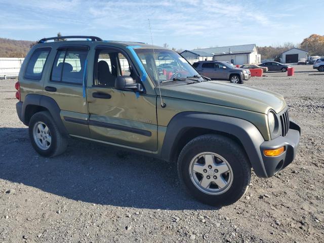 1J4GL48K04W240598 - 2004 JEEP LIBERTY SPORT GREEN photo 4