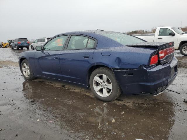 2C3CDXBG2DH579972 - 2013 DODGE CHARGER SE BLUE photo 2