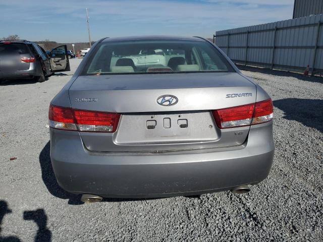 5NPEU46F06H115917 - 2006 HYUNDAI SONATA GLS SILVER photo 6