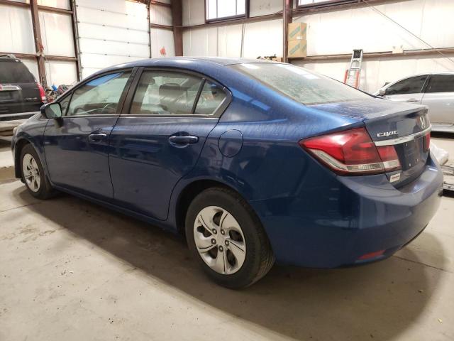 2HGFB2F41EH030977 - 2014 HONDA CIVIC LX BLUE photo 2