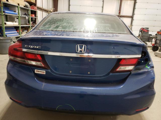 2HGFB2F41EH030977 - 2014 HONDA CIVIC LX BLUE photo 6