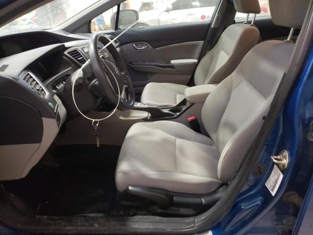 2HGFB2F41EH030977 - 2014 HONDA CIVIC LX BLUE photo 7