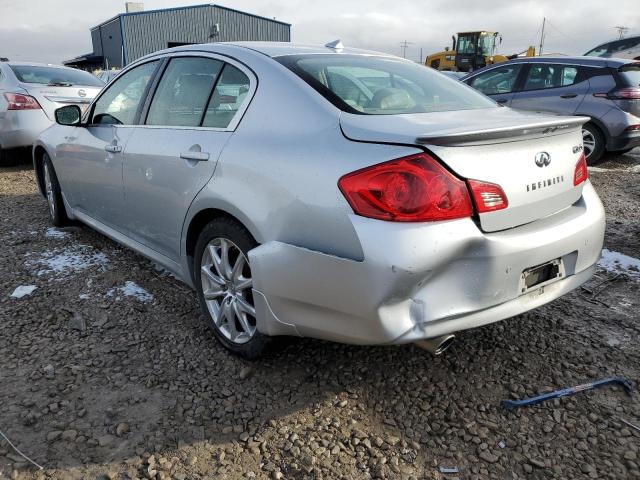 JN1CV6AR7AM253053 - 2010 INFINITI G37 SILVER photo 2