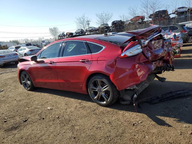 3FA6P0VP3HR211352 - 2017 FORD FUSION SPORT RED photo 2