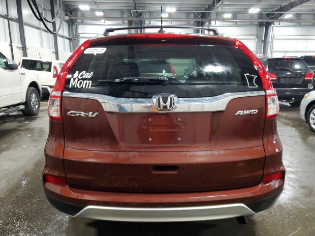 5J6RM4H71FL083136 - 2015 HONDA CR-V EXL BURGUNDY photo 6