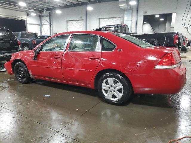 2G1WB58K179133897 - 2007 CHEVROLET IMPALA LS RED photo 2