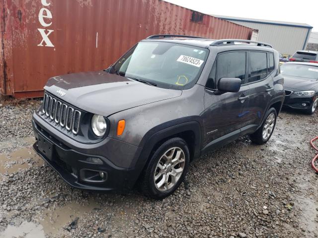 ZACCJABB7JPJ39906 - 2018 JEEP RENEGADE LATITUDE GRAY photo 1