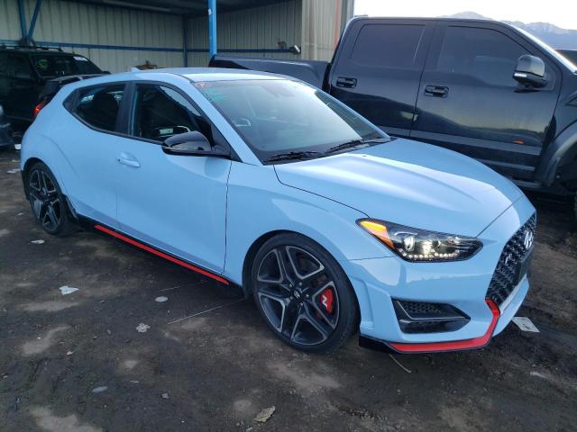 KMHT36AH6NU015500 - 2022 HYUNDAI VELOSTER N BLUE photo 4