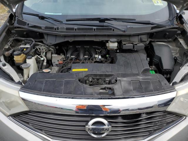 JN8AE2KP4C9043627 - 2012 NISSAN QUEST S SILVER photo 11