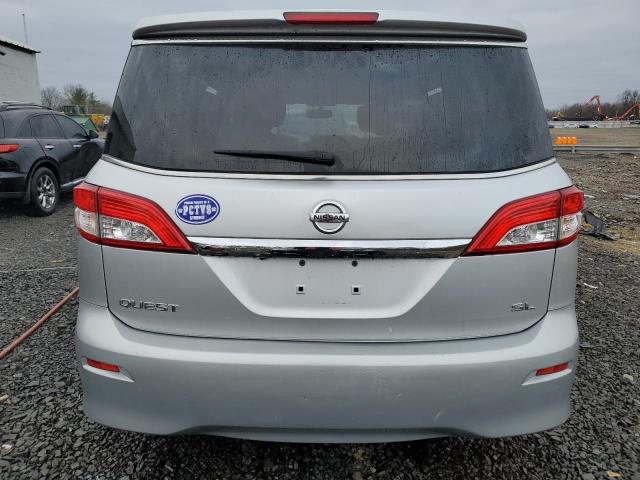 JN8AE2KP4C9043627 - 2012 NISSAN QUEST S SILVER photo 6