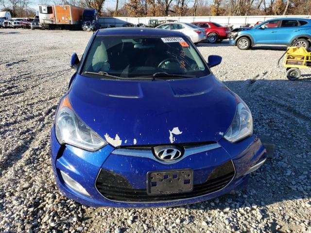 KMHTC6AD6DU122056 - 2013 HYUNDAI VELOSTER BLUE photo 5