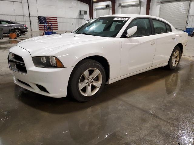 2B3CL3CG9BH587135 - 2011 DODGE CHARGER WHITE photo 1