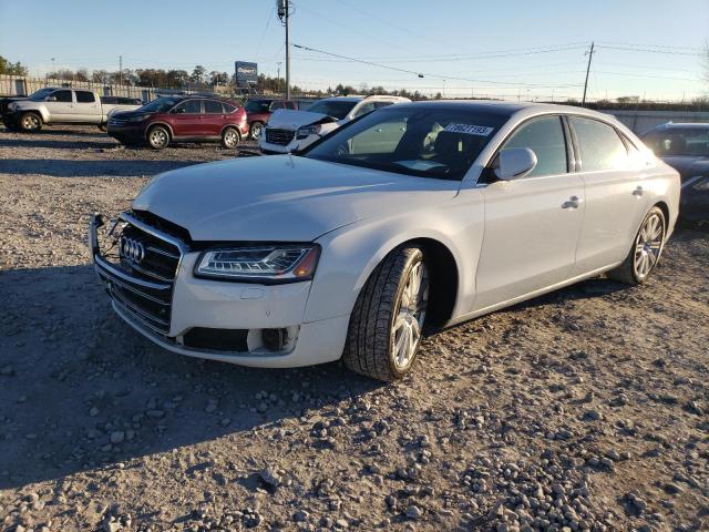 WAU32AFDXFN002225 - 2015 AUDI A8 L QUATTRO WHITE photo 1