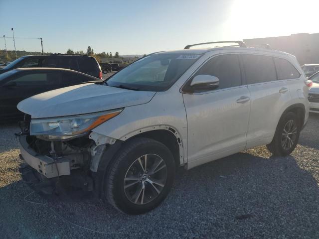 5TDKKRFH6GS144874 - 2016 TOYOTA HIGHLANDER XLE WHITE photo 1
