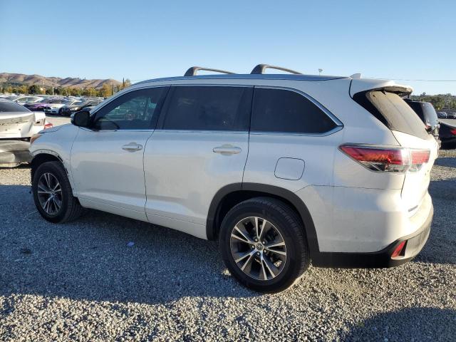 5TDKKRFH6GS144874 - 2016 TOYOTA HIGHLANDER XLE WHITE photo 2