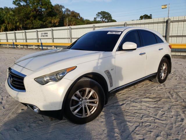 JN8CS1MUXEM450821 - 2014 INFINITI QX70 WHITE photo 1