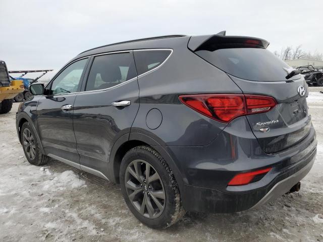 5XYZWDLA6HG467236 - 2017 HYUNDAI SANTA FE S GRAY photo 2