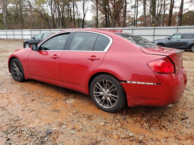 JNKCV61E89M302765 - 2009 INFINITI G37 BASE RED photo 2