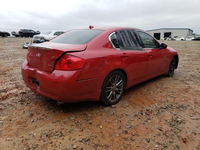 JNKCV61E89M302765 - 2009 INFINITI G37 BASE RED photo 3