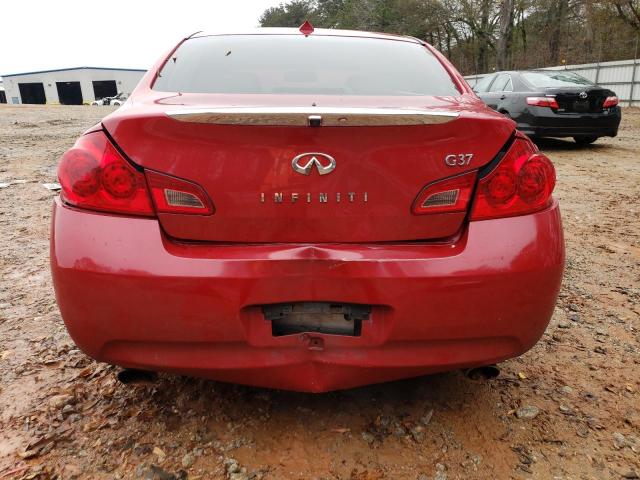 JNKCV61E89M302765 - 2009 INFINITI G37 BASE RED photo 6