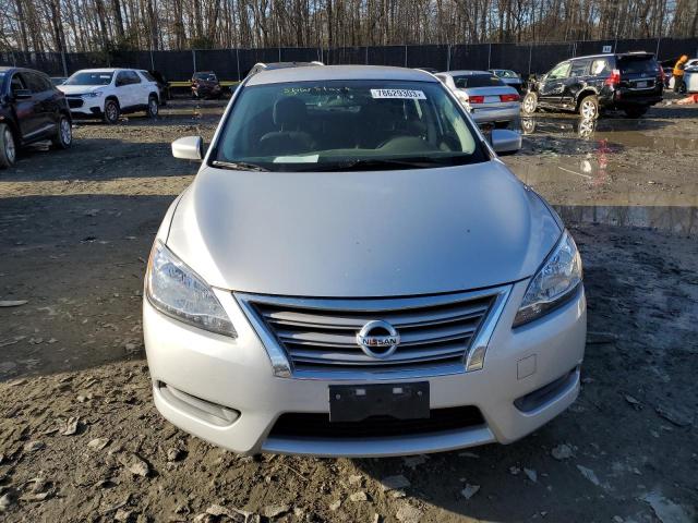 3N1AB7AP7EL661301 - 2014 NISSAN SENTRA S SILVER photo 5