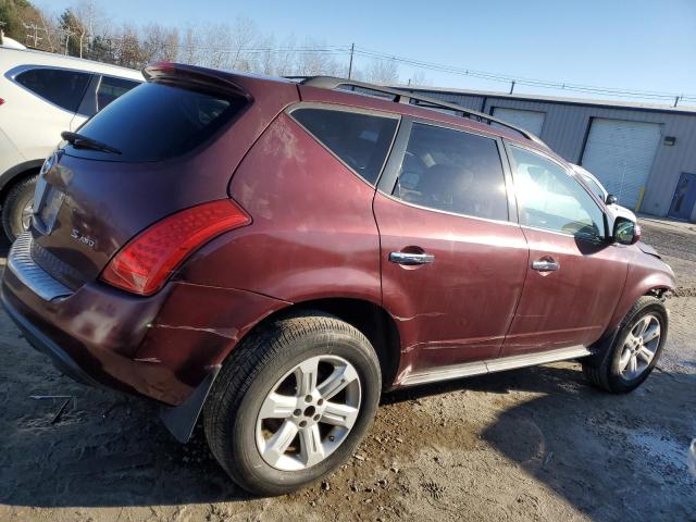 JN8AZ08W37W627290 - 2007 NISSAN MURANO SL MAROON photo 3