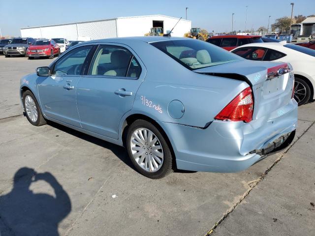 3FADP0L36BR180984 - 2011 FORD FUSION HYBRID BLUE photo 2